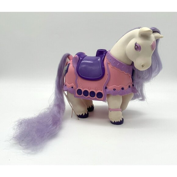 Vintage Keypers Adult Horse Purple White Diamond Tonka No key 7” - Picture 1 of 8